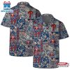 Philadelphia Phillies Vintage Floral Pattern Summer Hawaiian Shirt