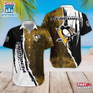 Pittsburgh Penguins Dynamic Gradient Summer Hawaiian Shirt
