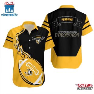 Pittsburgh Penguins Flame Goal Summer Hawaiian Shirt