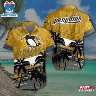Pittsburgh Penguins Palm Paradise Summer Hawaiian Shirt