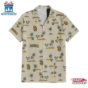 San Diego Padres Island Palms Summer Hawaiian Shirt