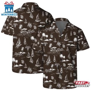 San Diego Padres Island Sail Summer Hawaiian Shirt