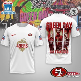 San Francisco 49ers Premium NFL NFL Green Day X Super Bowl LX 3D Shirt For Fans