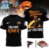Atlanta Falcons NFL Ghost Rider Harley Davidson 3D T-Shirt For Fans 3 Atlanta Falcons NFL Ghost Rider Harley Davidson 3D T-Shirt For Fans