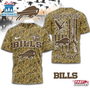 Buffalo Bills NFL Duck Hunting 3D Shirt For Fans