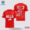Buffalo Bills NFL Red Friday Firefighter 3D Shirt For Fans