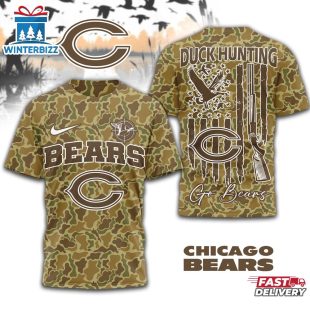 Chicago Bears NFL Duck Hunting 3D Shirt For Fans