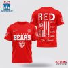 Chicago Bears NFL Red Friday Firefighter 3D Shirt For Fans 3 Chicago Bears NFL Red Friday Firefighter 3D Shirt For Fans