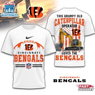 Cincinnati Bengals NFL Grumpy Old Caterpillar Operator 3D Shirt