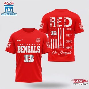 Cincinnati Bengals NFL Red Friday Firefighter 3D Shirt For Fans