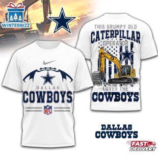 Dallas Cowboys NFL Grumpy Old Caterpillar Operator 3D Shirt