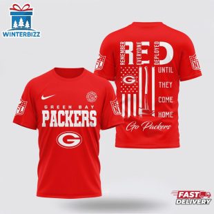 Green Bay Packers NFL Red Friday Firefighter 3D Shirt For Fans