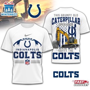 Indianapolis Colts NFL Grumpy Old Caterpillar Operator 3D Shirt