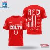 Indianapolis Colts NFL Red Friday Firefighter 3D Shirt For Fans