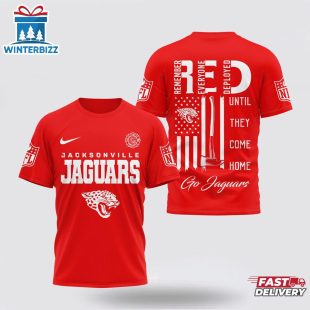 Jacksonville Jaguars NFL Red Friday Firefighter 3D Shirt For Fans
