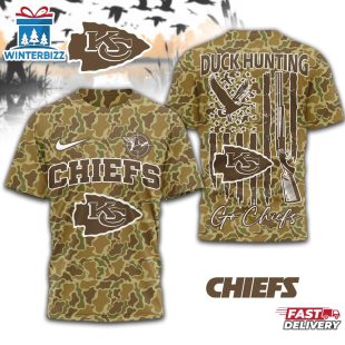 Kansas City Chiefs NFL Duck Hunting 3D Shirt For Fans