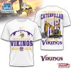 Minnesota Vikings NFL Grumpy Old Caterpillar Operator 3D Shirt