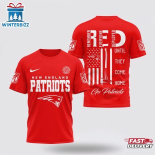 New England Patriots NFL Red Friday Firefighter 3D Shirt For Fans