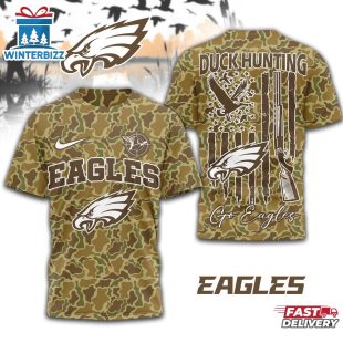 Philadelphia Eagles NFL Duck Hunting 3D Shirt For Fans