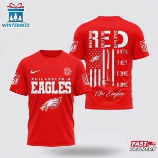 Philadelphia Eagles NFL Red Friday Firefighter 3D Shirt For Fans