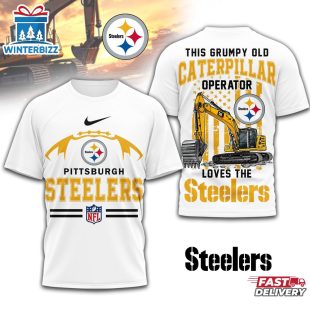 Pittsburgh Steelers NFL Grumpy Old Caterpillar Operator 3D Shirt