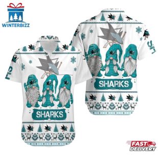 San Jose Sharks Winter Wonderland Summer Hawaiian Shirt
