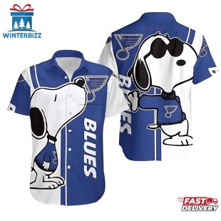St. Louis Blues Snoopy Cool Summer Hawaiian Shirt