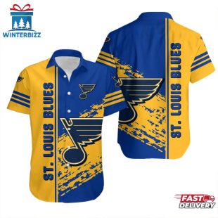 St. Louis Blues Vibrant Streak Summer Hawaiian Shirt