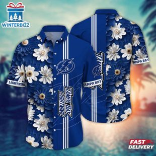 Tampa Bay Lightning Beachside Blaze Summer Hawaiian Shirt