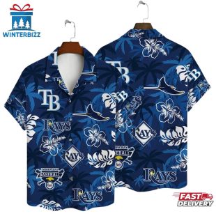 Tampa Bay Rays Blue Tropical Summer Hawaiian Shirt