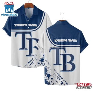 Tampa Bay Rays Bold Logo Summer Hawaiian Shirt