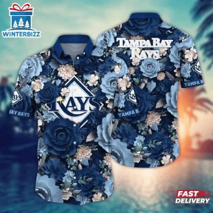 Tampa Bay Rays Floral Frenzy Summer Hawaiian Shirt