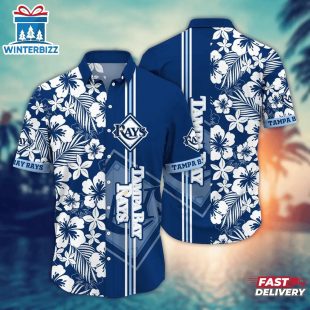 Tampa Bay Rays Island Hibiscus Summer Hawaiian Shirt