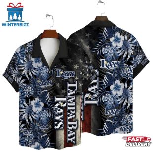 Tampa Bay Rays Stars & Stripes Summer Hawaiian Shirt