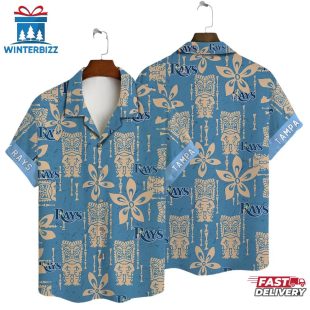 Tampa Bay Rays Tiki Icon Summer Hawaiian Shirt