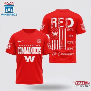 Washington Commanders NFL Red Friday Firefighter 3D Shirt For Fans