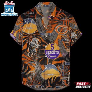 Chicago Bears Retro Logo Hawaiian Shirt