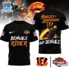 Cincinnati Bengals NFL Ghost Rider Harley Davidson 3D T-Shirt For Fans 3 Cincinnati Bengals NFL Ghost Rider Harley Davidson 3D T-Shirt For Fans