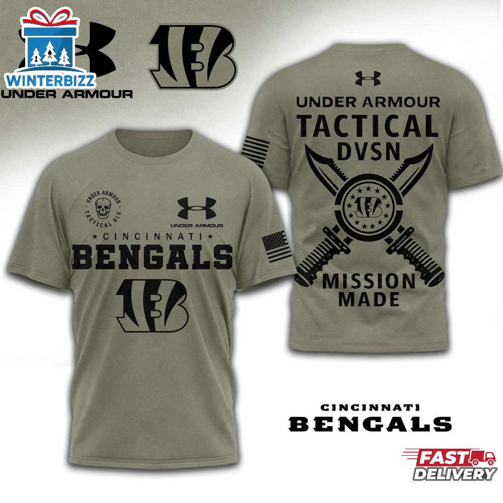 Cincinnati Bengals NFL Tactical Under Armour 3D T-Shirt Cincinnati Bengals NFL Tactical Under Armour 3D T-Shirt
