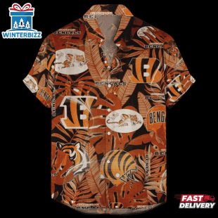 Cincinnati Bengals Retro Logo Hawaiian Shirt