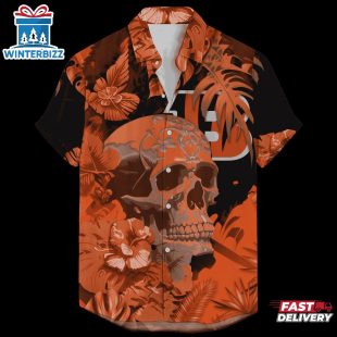 Cincinnati Bengals Signature Skull NFL Hawaiian Shirt