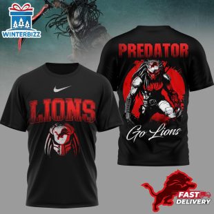 Detroit Lions NFL Predator Fan 3D T-Shirt