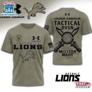 Detroit Lions NFL Tactical Under Armour 3D T-Shirt