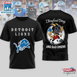 Detroit Lions NFL x Bad Omens 3D T-Shirt