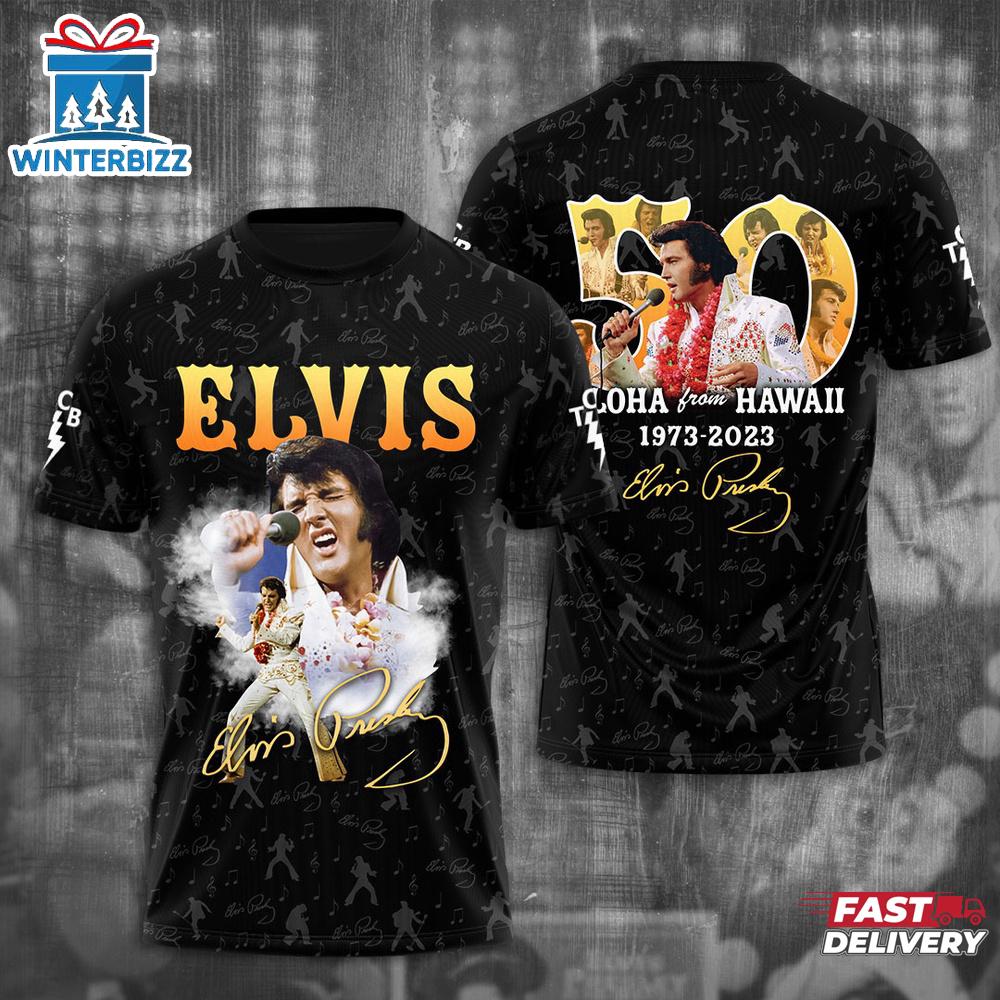 Elvis Presley Art 3D T-Shirt For Fans Elvis Presley Art 3D T-Shirt For Fans