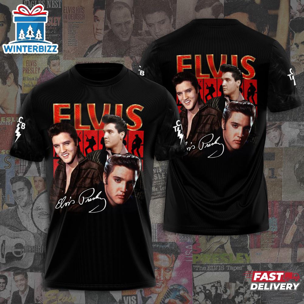 Elvis Presley Band 3D T-Shirt For Fans Elvis Presley Band 3D T-Shirt For Fans