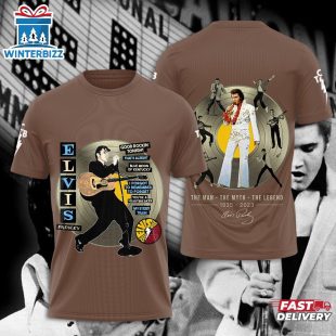 Elvis Presley Guitar 3D T-Shirt For Fans