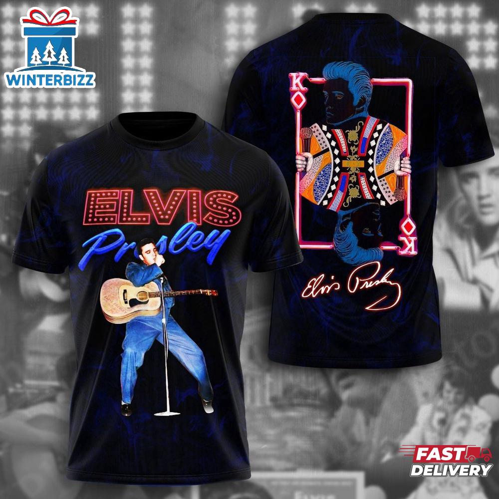 Elvis Presley Hits 3D T-Shirt For Fans Elvis Presley Hits 3D T-Shirt For Fans