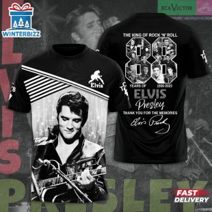 Elvis Presley Playlist 3D T-Shirt For Fans