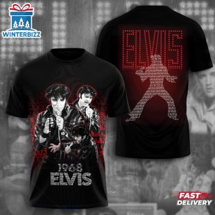 Elvis Presley Poster 3D T-Shirt For Fans
